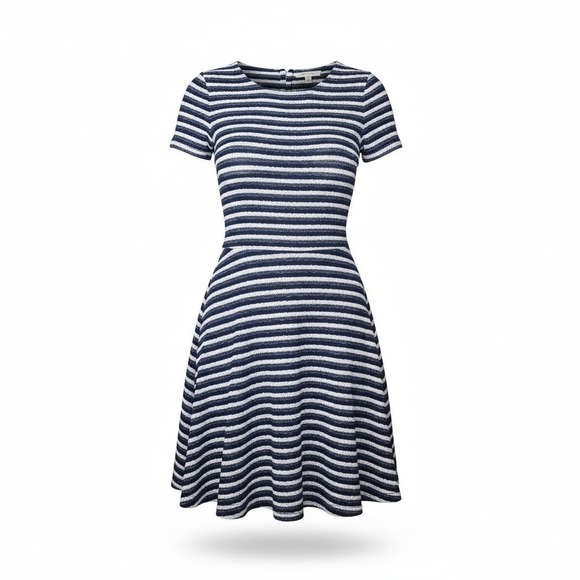 Theory Dresses & Skirts - THEORY Albita Guarda Dress Size 2 Navy White Stripe Swiftie Old Money Knit $315